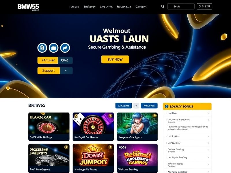 Experience the thrill of real money gambling at BMW55 Casino. Discover top slots, live dealers, and exclusive bonuses. 24/7 accessibility with secure transactions and expert support.